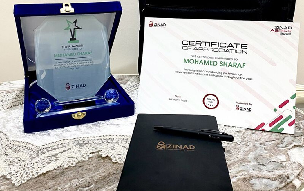 Honored with Appreciation Award